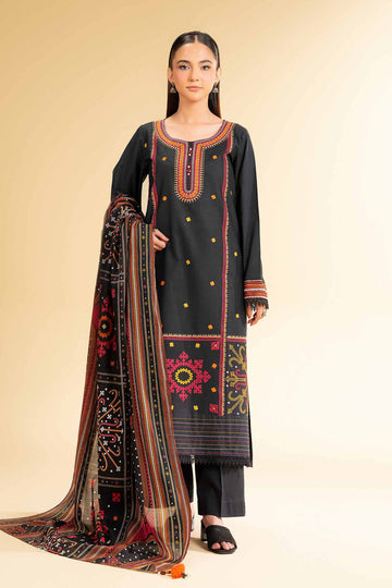 Nishat Linen 3 Piece - Printed Embroidered Suit - 42501651 Online Shopping